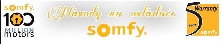 návody na ovládače somfy